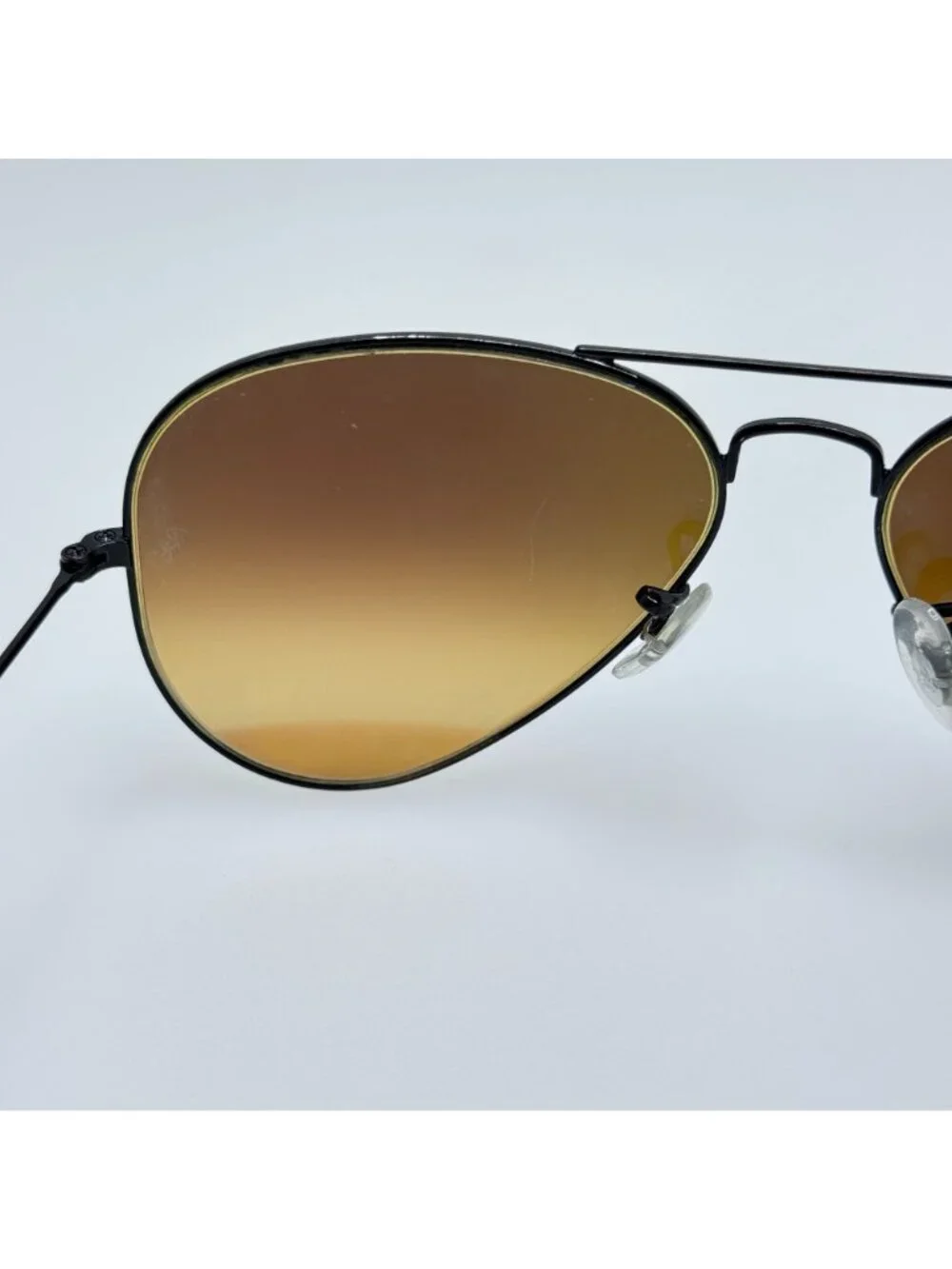 Ray Ban Sunglasses RB 3025 002/4O Aviator Large Metal Black Italy 58-14-135